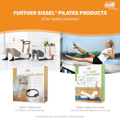 SISSEL Pilates Soft Ball Gray | 8.5 in | Phthalate- & Latex-Free PVC | for Deep Relaxation & Muscle Strengthening | 340 lbs Capacity | Includes Exercise Guide