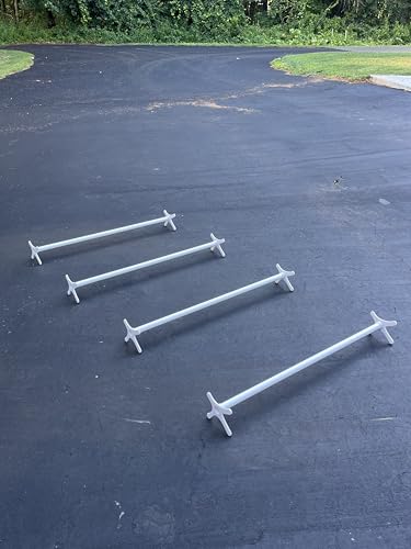 Dog Agility Cavaletti, Dog Agility Equipment Dog Hurdle Jump Set of 4 Adjustable Dog Jumps for Backyard Agility Training and Conditioning Rehabilitation