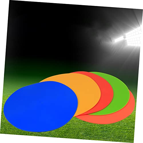 6Pcs Soccer Spot Markers Football Training Discs for Agility Drills Durable TPE Material with Storage Bag for Gym Class and Outdoor Sports