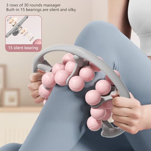 360 Degree Round Massage Roller for Leg Muscle Recovery Not Slip PP Surfaces Design Compact Home Exercise Equipment for Muscle Stiffness Relief Post Workout Leg Recovery Roller