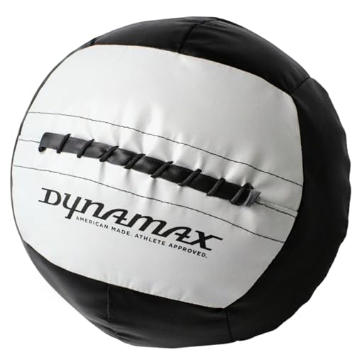 Dynamax Standard Medicine Ball, 4–30 lb Soft Shell Wall Ball, 14-Inch Weighted Exercise Ball for Strength Training, Core Workouts, Conditioning & Functional Fitness