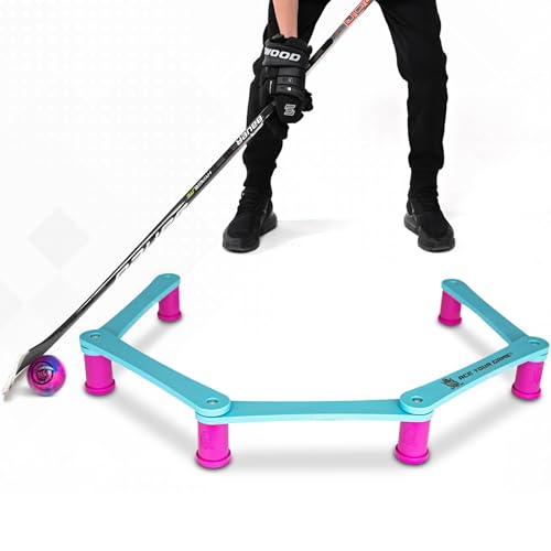 ACE HOCKEY The Snake Stickhandling Trainer – Adjustable Hockey Training Aid for Puck Control, Quick Hands, Reaction Time & Coordination – Snake 5, Snake 7 & Elevated Styles - style: Snake 5 Elevated