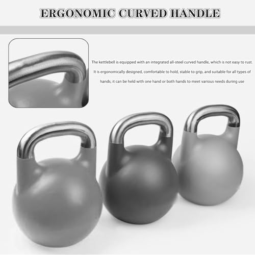 Kettle Bells Women Men's Fitness Training Competitive Kettlebell, Home Shaping All-Steel Kettle Ball, Sports Equipment, Squat/Pull/Swing(Brown-14kg) - color: Brown-14kg