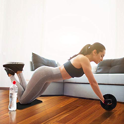 HolaHatha Ab Roller Wheel, Fitness Roller with Handles for Core Building, Workout Equipment for Toning and Abdominal Strengthening