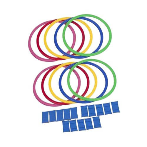 Agility Training Rings Set Children Physical Training Footwork Circles Hopscotch Jumping Grid Portable Design Nonslip Buckle Suitable for