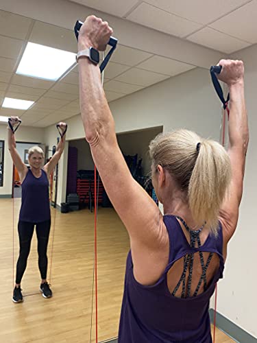 Exerband Triple Tube Exercise Starter Kit, 3 Bilateral Tubes, 1 Web Anchor Strap, and 1 Instruction Sheet, Portable Resistance Training Kit, Designed to Fit Any Standard Door, Resistance Tubes with