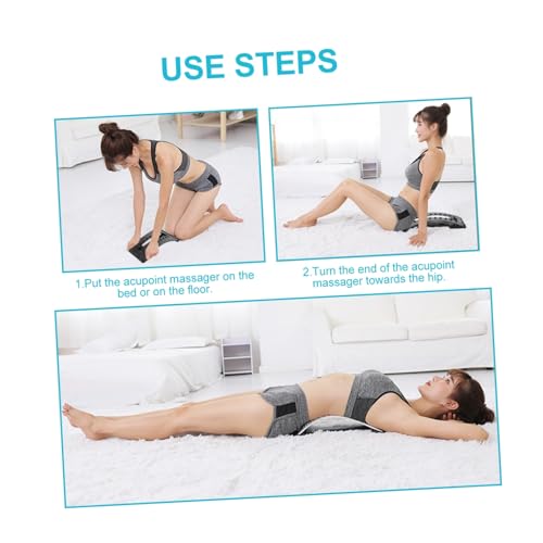 Ipetboom Back Arch Stretcher for Spine Relief Lumbar Traction Device for Home Use Deep Massage and Stretching Support for Lower Back Alignment and Muscle Relaxation