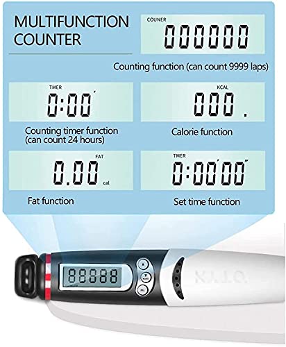 Jump Rope, Speed Digital Counting Skipping Rope with Calorie Counter and, Adjustable Length-Jumping Rope for Fat Burning Exercises