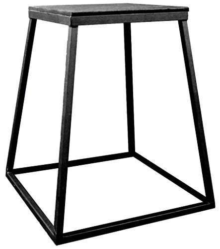 Ader Sporting Goods Plyometric Platform Box 4 Pcs Set- 12", 18", 24", 30" Black