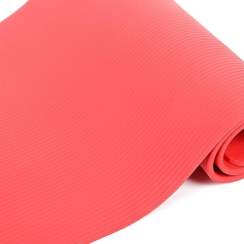 5mm Thick Anti-Tear High Density Non Slip Exercise Mat with Carrying Strap - Hot Yoga Mat for Fitness, Home, Gym, Workouts, Stretching, Pilates - color: Cyan