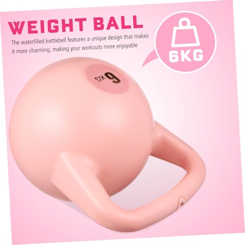 Mikinona Water Filled PE Kettlebell Soft Gym Equipment for Home Fitness Training Portable Strength Workout Tool for Men and Women Safe Rounded Design for Injury Prevention