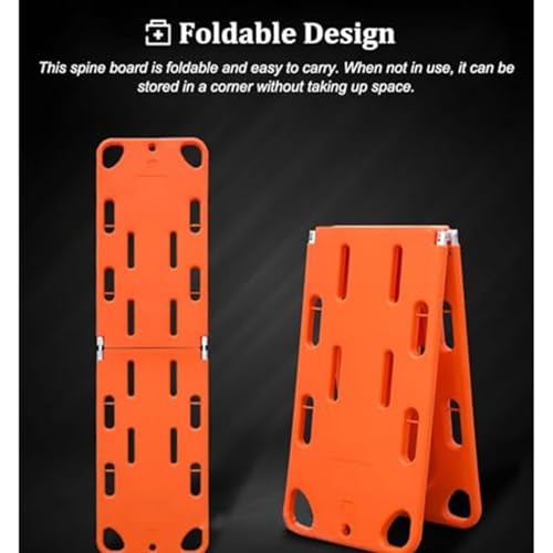 Foldable Medical Emergency Rescue Stretcher - Spine Board Backboard for Lifeguards, Water Rescue Float Board, 350Lb Capacity, Durable & Lightweight Design