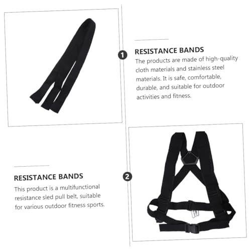 POPETPOP Multifunctional Load-Bearing Resistance Sled Pull Belt Heavy Duty Tire Strap Harness for Sled Pulling Workouts Adjustable for Men and Women for Outdoor Training