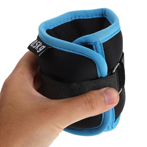ULTECHNOVO Adjustable Ankle Weights 1kg (0.5kg X2) Soft Fitness Leg Training Sandbags for Running Yoga Strength Training Workout Equipment
