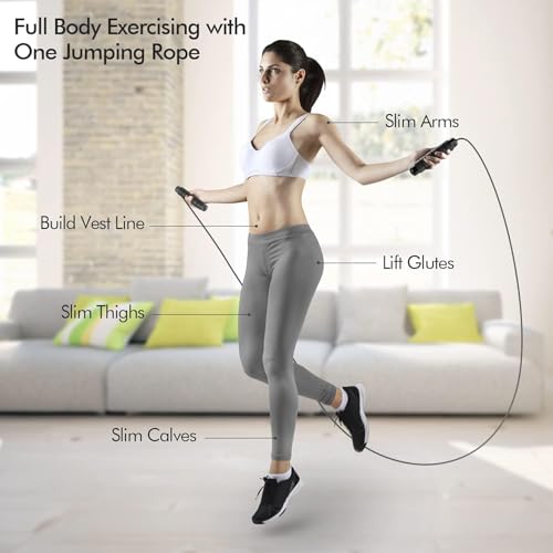Jump Rope, Tangle-Free Rapid Speed Jumping Rope Cable with Ball Bearings for Women, Men, and Kids, Adjustable Steel Jump Rope with Foam Handles for Home Gym Exercise Fitness Workout Equipment & Slim Body - color: Black+Green