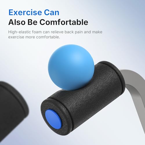 MERACH Ab Machine, Sit Up Exercise Equipment with 3 Adjustable Resistance Levels, Automatic Rebound Ab Crunch Machine for Core Workout, Ab Workout Equipment for Stomach