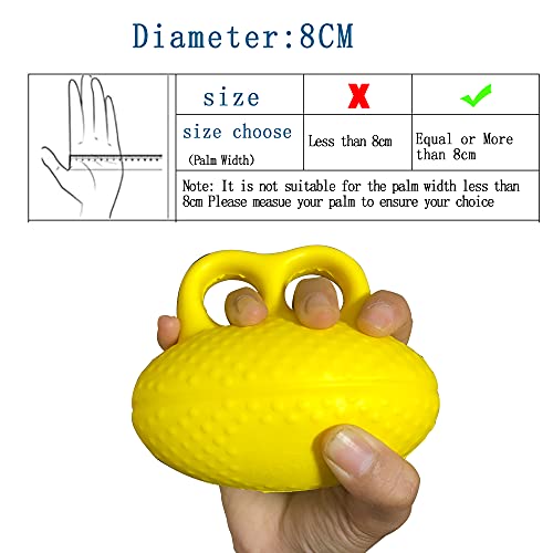 Fanwer Finger Exerciser Hand Squeeze Ball, Hand Grip Strength Trainer Build Hand, Finger and Wrist Strength, Finger Extension Exerciser for Rehab, Arthritis, Carpal Tunnel