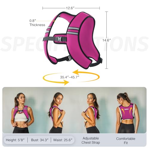 Zelus Weighted Vest for Women Men, Washable Z-Fit Weighted Vest 5/10/15lb - color: Pink, size: 15 LB