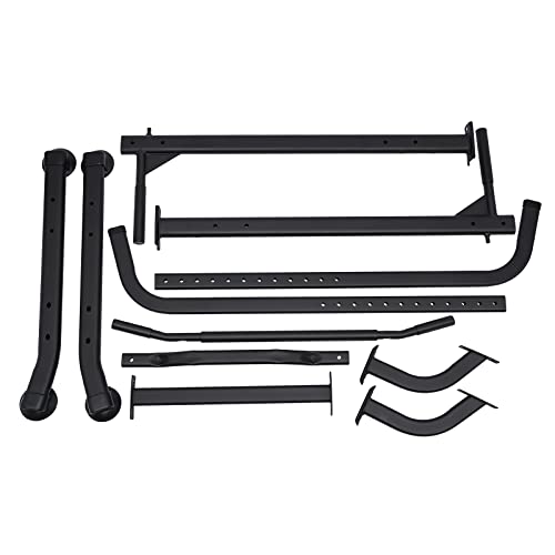 Parallel Bars Power Tower Adjustable Dip Station Pull Up Bar Push Up for Home Gym Strength Training Body Building Workout Equipment Standing Pull Up Pillar Impregnation Station, Black