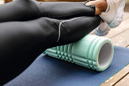TriggerPoint Grid 1.0 Foam Roller - 13" Multi-Density Massage Roller for Deep Tissue & Muscle Recovery - Relieves Tight, Sore Muscles & Kinks, Improves Mobility & Circulation - Targets Key Body Parts - color: Mint