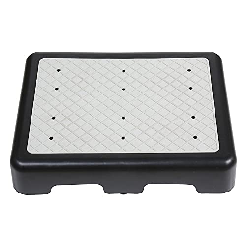 Riser Step Stool - 3 1/2"H Safety Half Step Platform, Indoor Outdoor Assistive Devices for Elderly