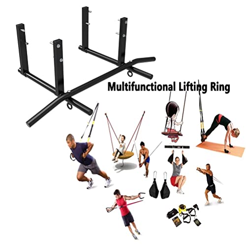 Wall Mounted Pull Up Bar, Steel Heavy Duty Exercise Bar with Grommets, Sandbag Swing Resistance Band Hanging Horizontal Bar, Load 661lbs