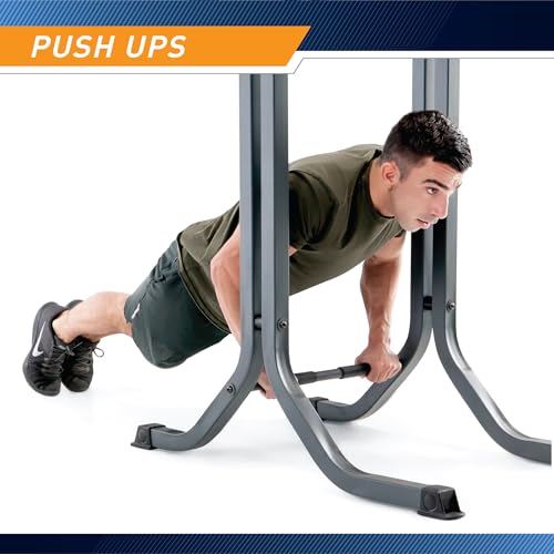 Marcy Multi-Functional Power Tower Home Gym for Strength Trainings - color: Power Tower - Black