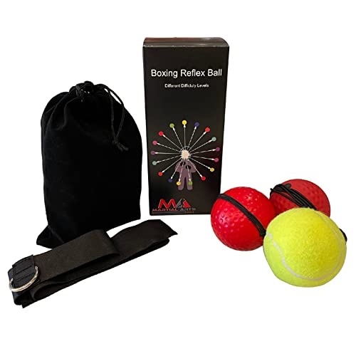 Boxing Reflex Ball Headband, Punching Ball Headband, MMA Training Equipment, Boxing Equipment, Home Workout Equipment for Men, Kids Boxing Set, Boxing Reflex Ball