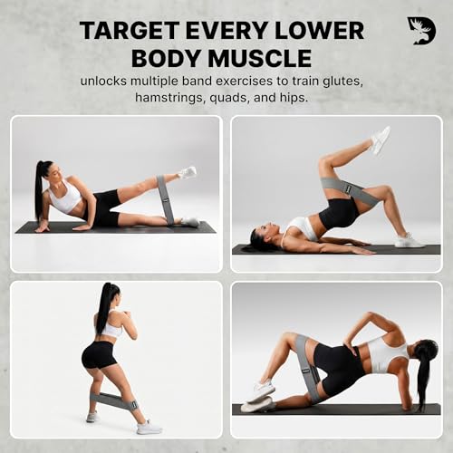 DMoose Fitness Hip Circle Band, Set of 3 Booty Bands for Women & Men, Cloth Resistance Bands to Exercise Butts, Glutes & Legs, Perfect for Yoga, Pilates, Strength Training & Home Gym Workout