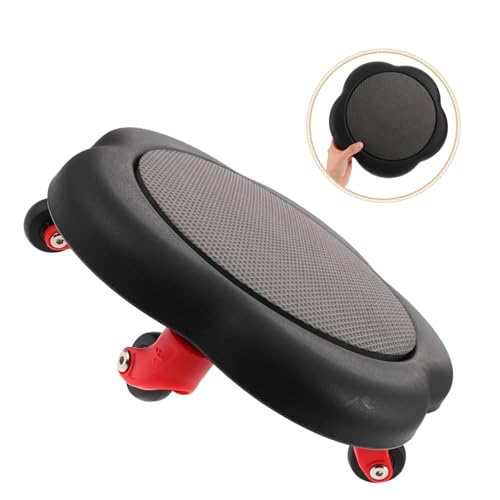 Yardwe Abdominal Muscle Trainer Dual-sided Gliding Discs Ab Core Exercise Board for Rolling Abs Wheel Workout