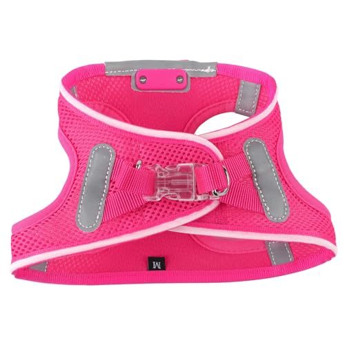 Light Up Dog Harness, Rechargeable LED Dog Harness for Small Medium Dogs - color: Pink, size: XS