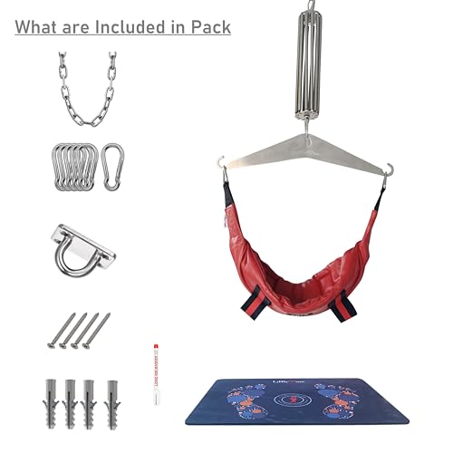 LittleMum Spring-Controlled Cervical Traction System, Sheepskin Halter - color: Red-sheepskin Head Halter