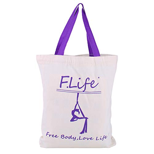 F.Life Aerial Yoga Hammock kit- Yoga Swing Multicolor 5 yards-Flying Yoga Include Daisy Chain,Carabiner and Pose Guide - color: Frost Flower