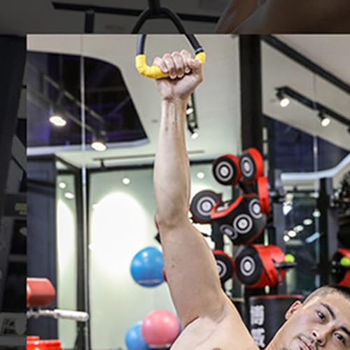 Gymnastics Rings with Straps Strength Training Equipment Pull Up Fitness Trapeze Rod Pull Up Gym Hoop Home Exercise