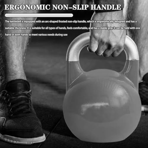 Kettlebell Weights Fitness Sports Competitive Kettle Ball, Muscle Training Dumbbells for Men and Women, Swing/Squat, Gym Exercise Equipment(Light blue-10kg)