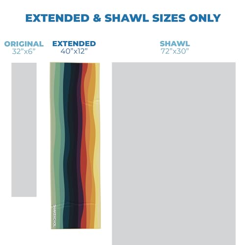 Extended Size Cooling Towel β Be Cool in Style - Heat Relief, Soft, Lightweight, Sun Protection, Easy Clean - Perfect for Biking, Hiking, Running, Yoga, Golf, Gardening - Sunset Wave M - color: Sunset Wave