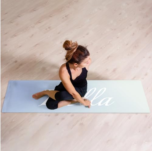 Custom Name Yoga Mat,Personalized Travel Yoga Exercise Mat,Non Slip,Perfect for Kids & Adults,Gradient Color D Series - color: Style 5