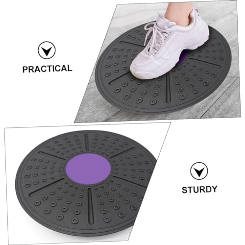 WOONEKY Household Equilibrium Balance Board for Non Slip PP Fitness Pedal for Stability Posture Improvement and Coordination Exercise Purple