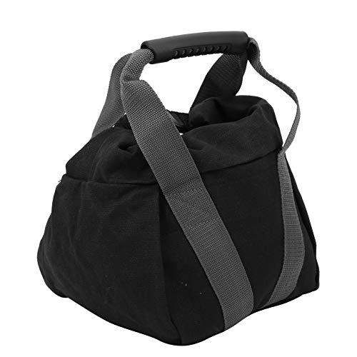 Canvas Weightlifting Training Sandbag, Fitness Sandbag with Comfortable Handle, Wear - Resistant Filled Load Bag for Home Gym and Travel Workouts, Gray