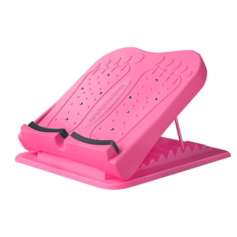 Adjustable Slant Board Calf Stretcher, Physical Therapy Balance Board, Incline Foot Stool Adjustable Strength Training Equipment Leg Exercise Machines - color: Rose