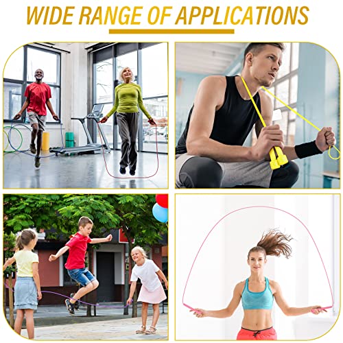 32 Pcs PVC Jump Ropes for Fitness 9.2 ft Adjustable Skipping Rope Versatile Unbreakable Rope with Plastic Handle for Women Men Endurance Training Cardio Exercise Workout