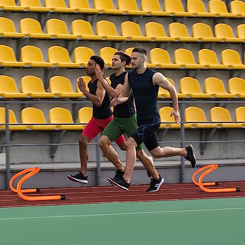 Wettarn 18 Pcs 6" Speed Training Hurdles Mini Agility Hurdles Bulk - color: Orange