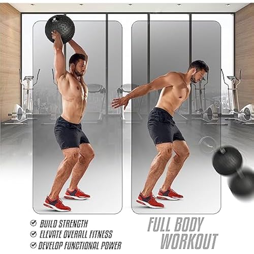 Yes4All Slam Balls, 10-40lb Weighted Ball Weight, Durable PVC Sand Filled Workout Dynamic Slam Ball for Strength Training, Triangle, Black, 10lbs - color: C. Triangle Black, style: A. 10lbs