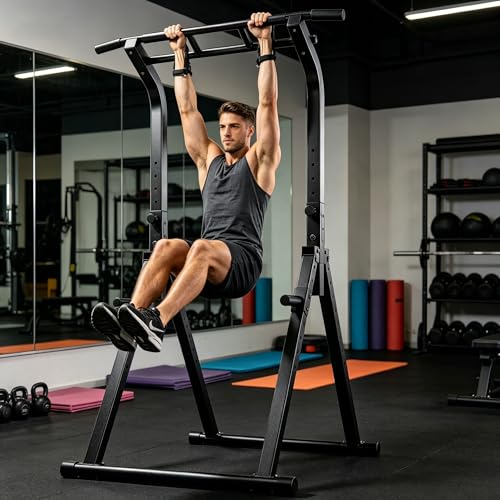 Foldable Pull Up Bar, Freestanding Power Tower Pull Up Bar Station