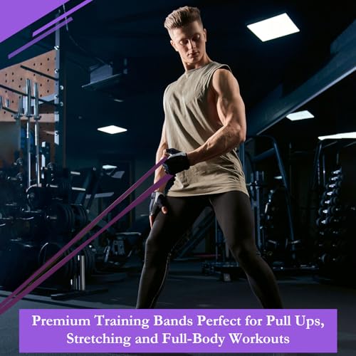 16 Pcs Resistance Bands Pull up Assistance Bands Exercise Workout for Working Out Muscle Training Therapy Muscle Training Men and Women