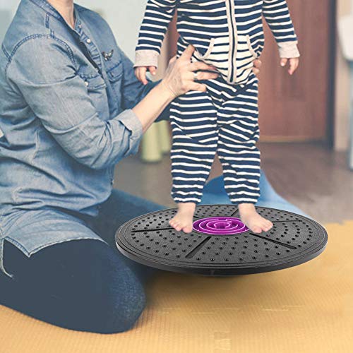 Wobble Balance Board Fitness Body Balance Board Non-Slip Round Wobble Board with Maze Yoga Pilates Workout Wobble Board for Core Strength, Rehabilitation, Stability and Coordination, 14.2inch