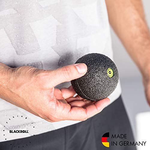 Blackroll - Trigger Point Ball 08, for Exercise and Muscle Recovery, Deep Tissue Massager for Myofascial Release in The Shoulders, Neck, and Back, 8cm (3.1"), Black - size: 3.2"