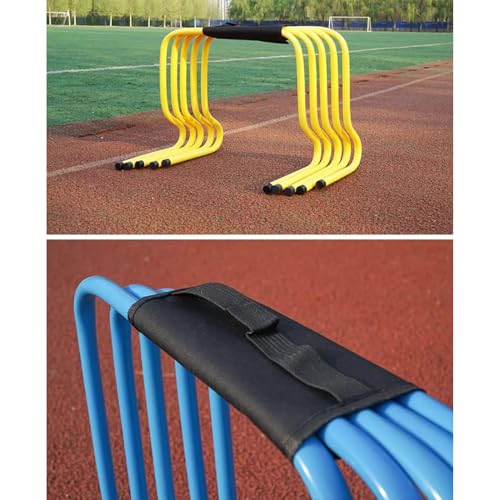 5 PCS Speed Training Hurdles Fitness & Speed Training Equipment,Agility Hurdles Training Equipment,Indoor Outdoor Sports Practice Hurdles with Carry Strap