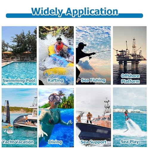 Spine Board for Water Rescue, Foldable Spine Board Stretcher Backboard with 2 Adjustable Straps, Lightweight PE Rescue Spine Boards for Patient Transport