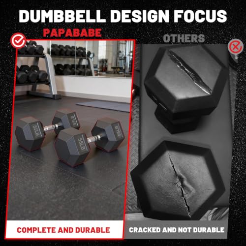 Hex Dumbbell Sets with Rack, 85-560lb Dumbbell Weight Set & Storage Rack - size: 390lb (20, 25, 30, 35, 40, 45lb)x2& Rack